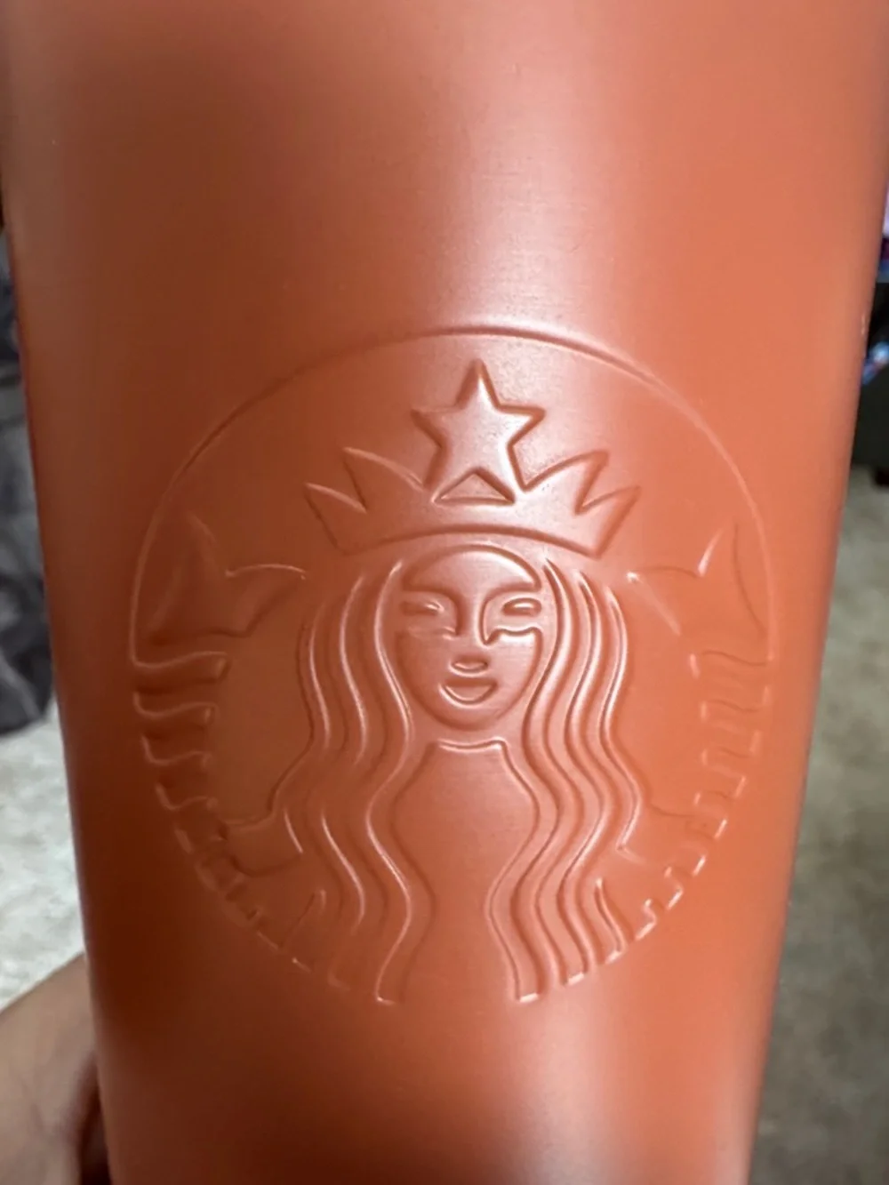 Starbucks Matte Rust Orange Travel Tumbler - Picture 2 of 5